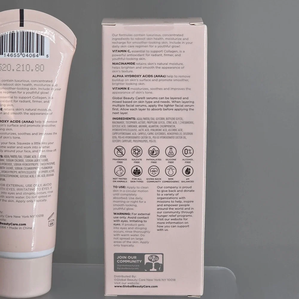 Global‎ Beauty Care Skincare Set Unisex OS Vitamin C Glowing Brightening Routine